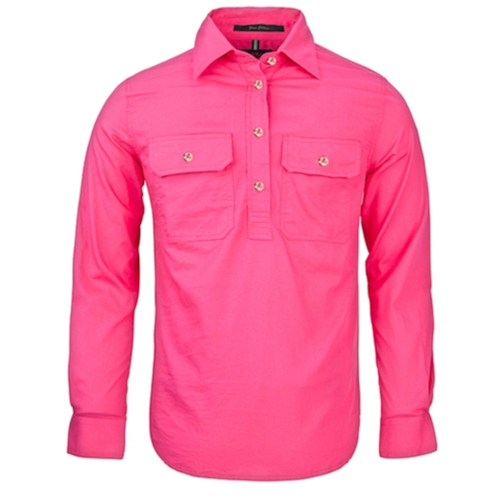 WORKWEAR, SAFETY & CORPORATE CLOTHING SPECIALISTS Women's Pilbara Shirt - Closed Front Light Weight