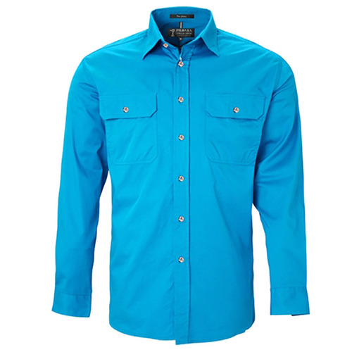 WORKWEAR, SAFETY & CORPORATE CLOTHING SPECIALISTS - Open Front Men's Pilbara Shirt