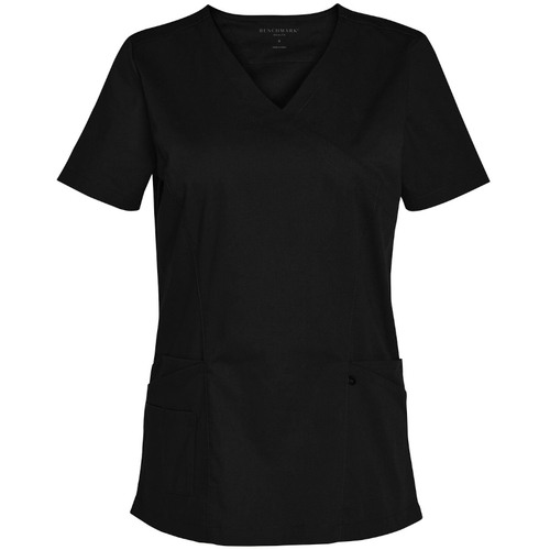 WORKWEAR, SAFETY & CORPORATE CLOTHING SPECIALISTS - Ladies Solid Colour Short Sleeve Scrub Top