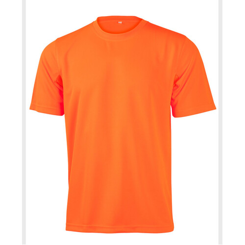 WORKWEAR, SAFETY & CORPORATE CLOTHING SPECIALISTS - Adults Hi-Vis CoolDry Mini Waffle Safety Tee