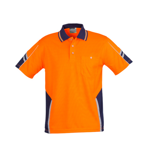 WORKWEAR, SAFETY & CORPORATE CLOTHING SPECIALISTS Mens Hi Vis S/S Squad Polo