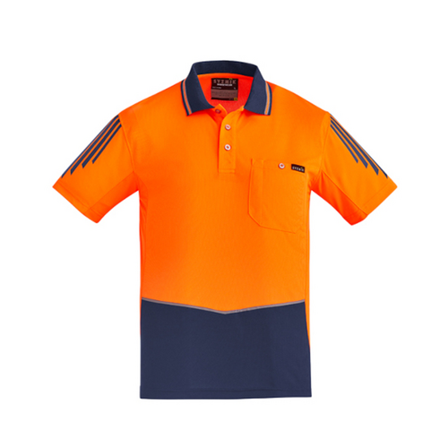 WORKWEAR, SAFETY & CORPORATE CLOTHING SPECIALISTS Mens Hi Vis Flux S/S Polo