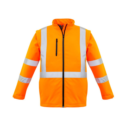 WORKWEAR, SAFETY & CORPORATE CLOTHING SPECIALISTS - Unisex Hi Vis 2 in 1 X Back Soft Shell Jacket