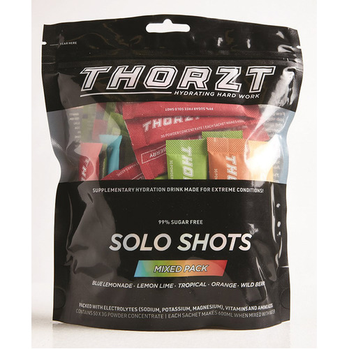 WORKWEAR, SAFETY & CORPORATE CLOTHING SPECIALISTS - Solo Shot Sachet 3g – Solo ShotsPackx 50pk, Mixed 5 Fruits