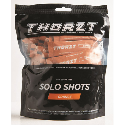 WORKWEAR, SAFETY & CORPORATE CLOTHING SPECIALISTS - Solo Shot Sachet 3g – Solo Shots Pack x 50pk,Orange