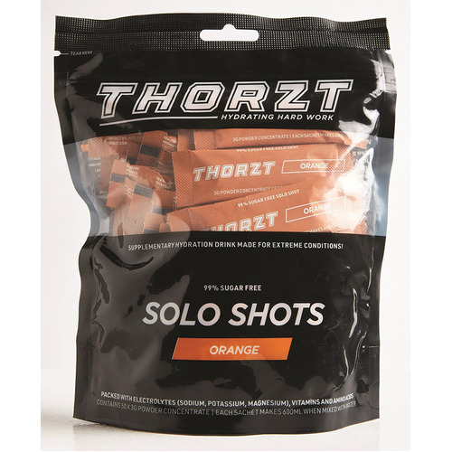 WORKWEAR, SAFETY & CORPORATE CLOTHING SPECIALISTS - Solo Shot Sachet 3g ??Solo Shots Pack x 50pk,Orange