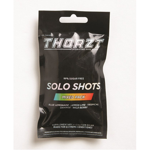 WORKWEAR, SAFETY & CORPORATE CLOTHING SPECIALISTS - THORZT FIVE PACK SUGAR FREE SOLO SHOT MIXED FLAVOURS - 5 SACHETS