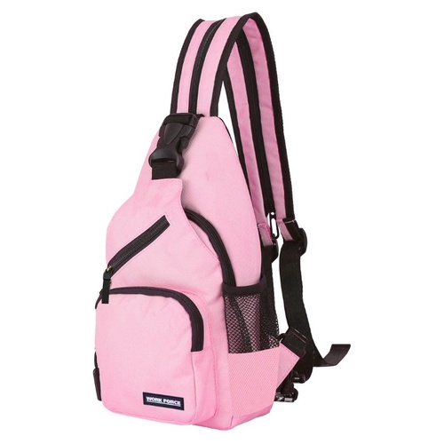 WORKWEAR, SAFETY & CORPORATE CLOTHING SPECIALISTS Pink & Black Mini Back & Shoulder Bag