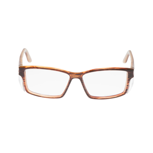 WORKWEAR, SAFETY & CORPORATE CLOTHING SPECIALISTS - TWISTER RS242 DBR.C - Brown Woodgrain Frame, Clear Lens - Professional Series