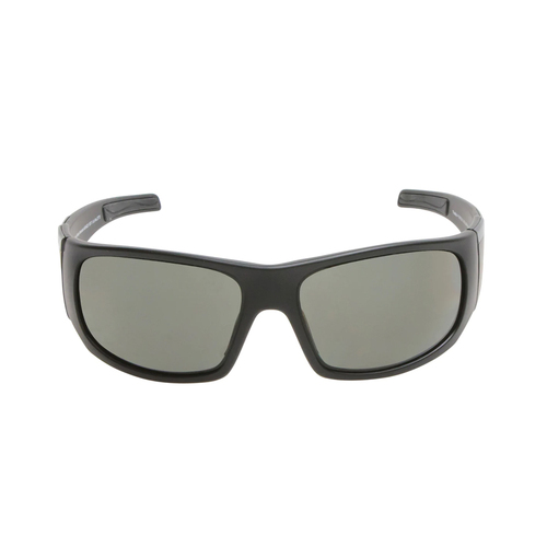 WORKWEAR, SAFETY & CORPORATE CLOTHING SPECIALISTS - Ugly Fish - Tradie polarised safety glasses - Matt Black frame/smoke lens