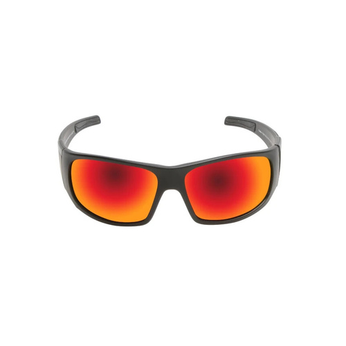 WORKWEAR, SAFETY & CORPORATE CLOTHING SPECIALISTS TRADIE - Matt Black Frame, Red Revo Lens - Safety Sunglass